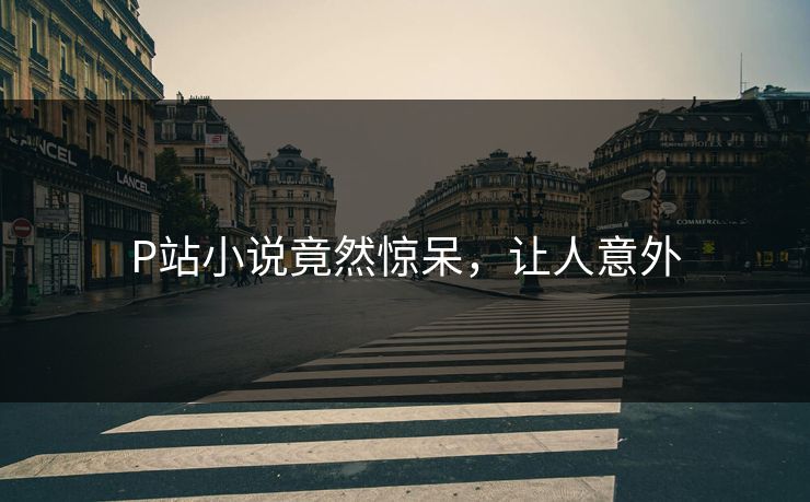 P站小说竟然惊呆，让人意外