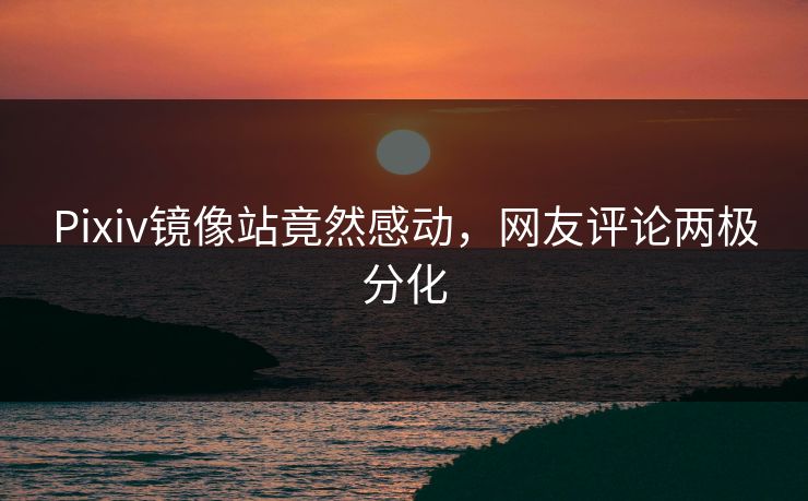 Pixiv镜像站竟然感动，网友评论两极分化