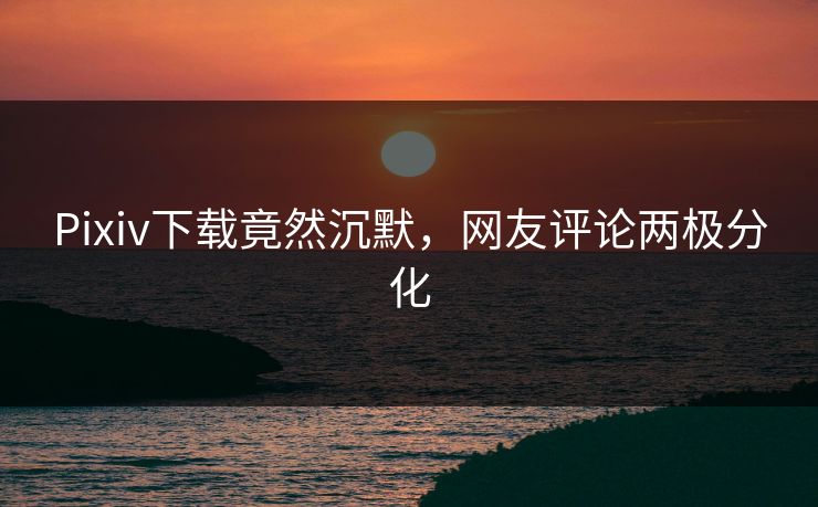 Pixiv下载竟然沉默，网友评论两极分化